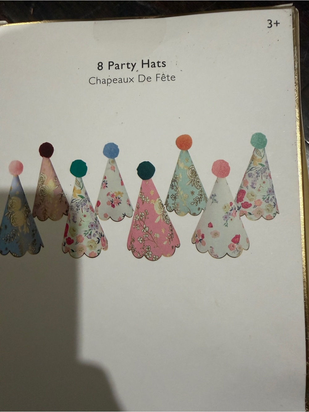 Meri Meri Floral Pastel Party Hats (Brand New in Box!!) - Picture 7 of 7
